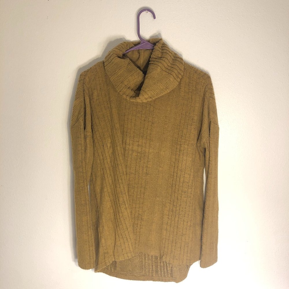Yellow Cowl Neck Sweater (NWT) (3 for $25)
